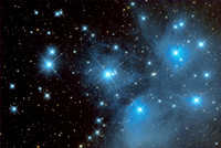 Pleiades star cluster, M45