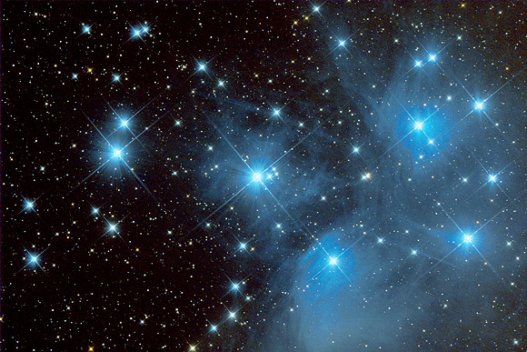 Pleiades star cluster, M45